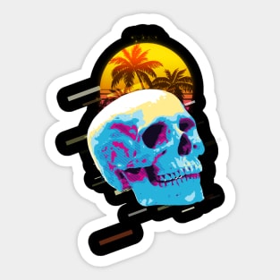 Skull retro80s Sticker